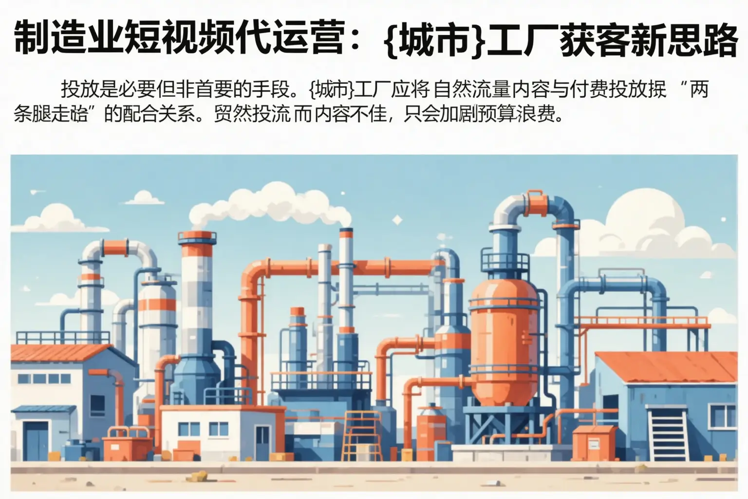 制造业短视频代运营:昌黎工厂获客新思路